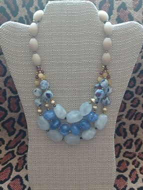 Anthropologie Ocean Blue Bib Necklace 🌊